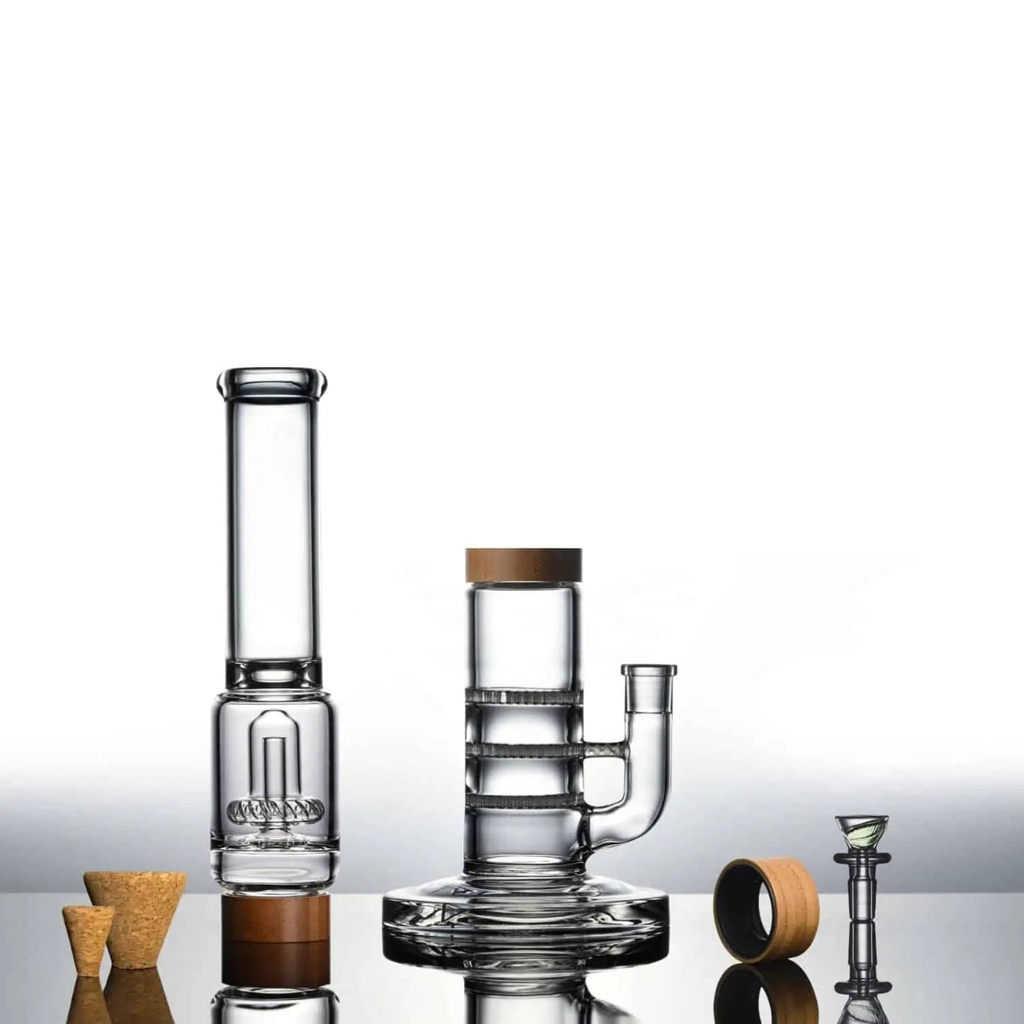 Vitae Glass Tri-UFO Bong 16"
