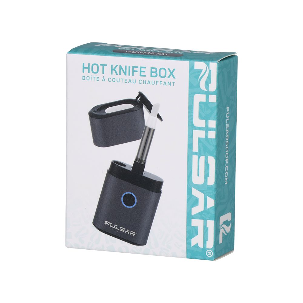 Pulsar Hot Knife Box 2-in-1 Electric Loading Tool & Dab Container | Black | 650mAh | 8pc Display