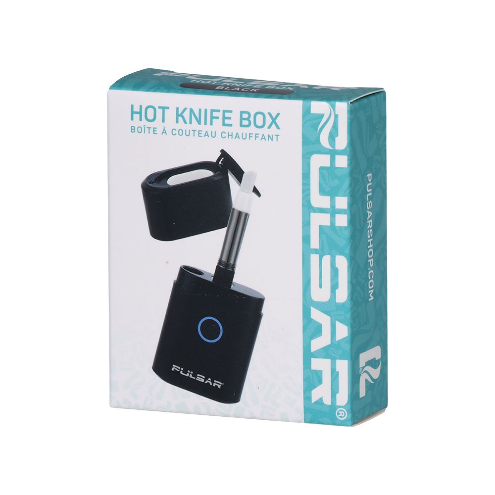 Pulsar Hot Knife Box 2-in-1 Electric Loading Tool & Dab Container | Black | 650mAh | 8pc Display