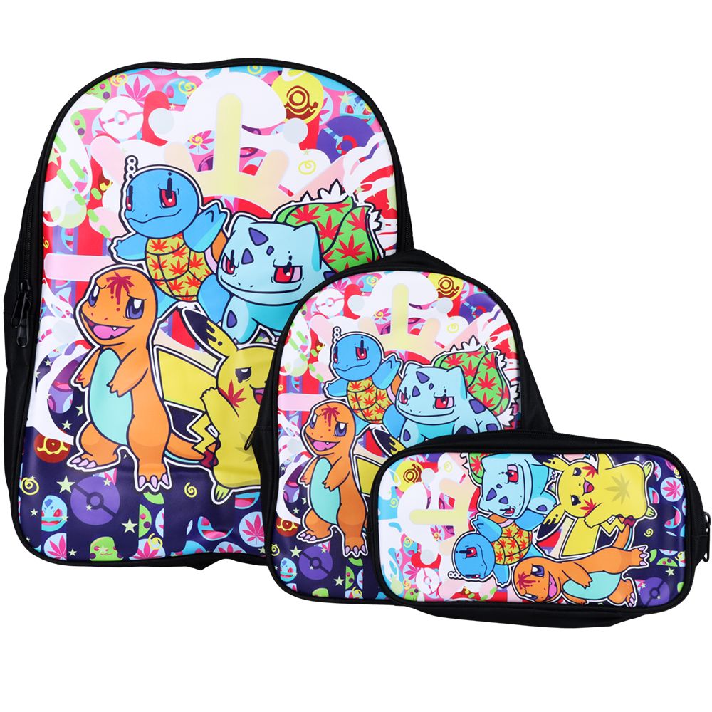 Dabtized Smoker Anime Backpack & Zipper Pouch | 3pc Set